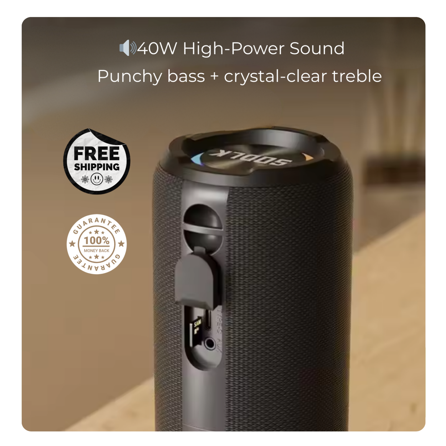 SnapSync™ Magnetic 2-in-1 Speaker